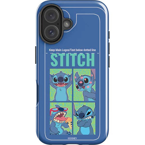 Disney Lilo and Stitch Personalities Moods iPhone 16 Plus Impact Case